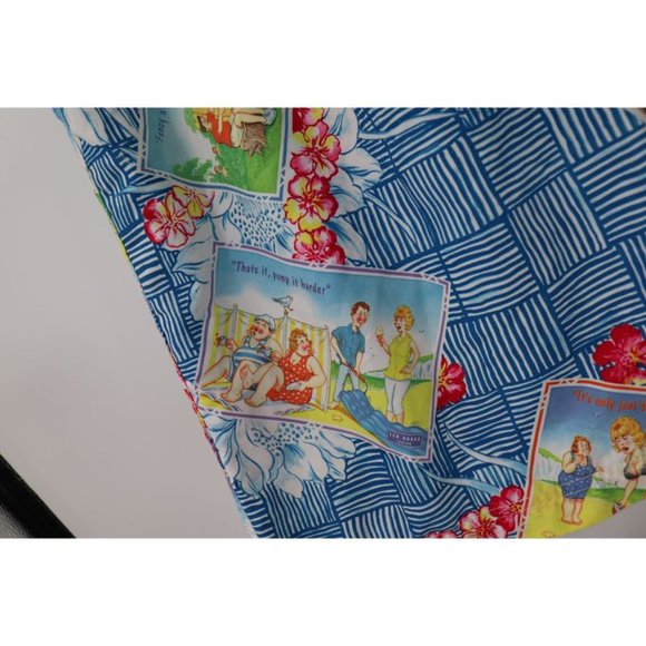 Ted Baker Swim Trunks Mens 5 Hawaiian Camp Board Shorts Drawstring fun postcard - Picture 5 of 16